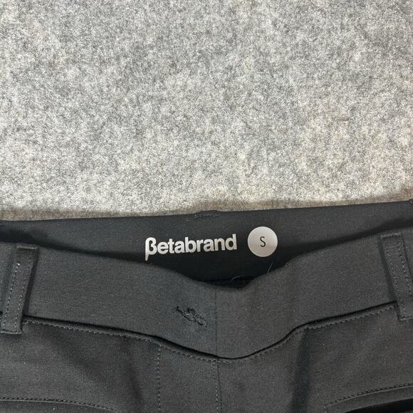 Betabrand Womens Pants Small Black Straight Trousers Pull On Career Stretch Yoga - Picture 7 of 12